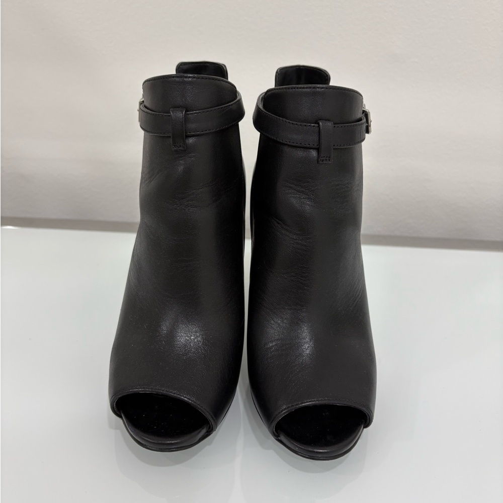 Michael Kors Lawson Leather Open-Toe Ankle Boot